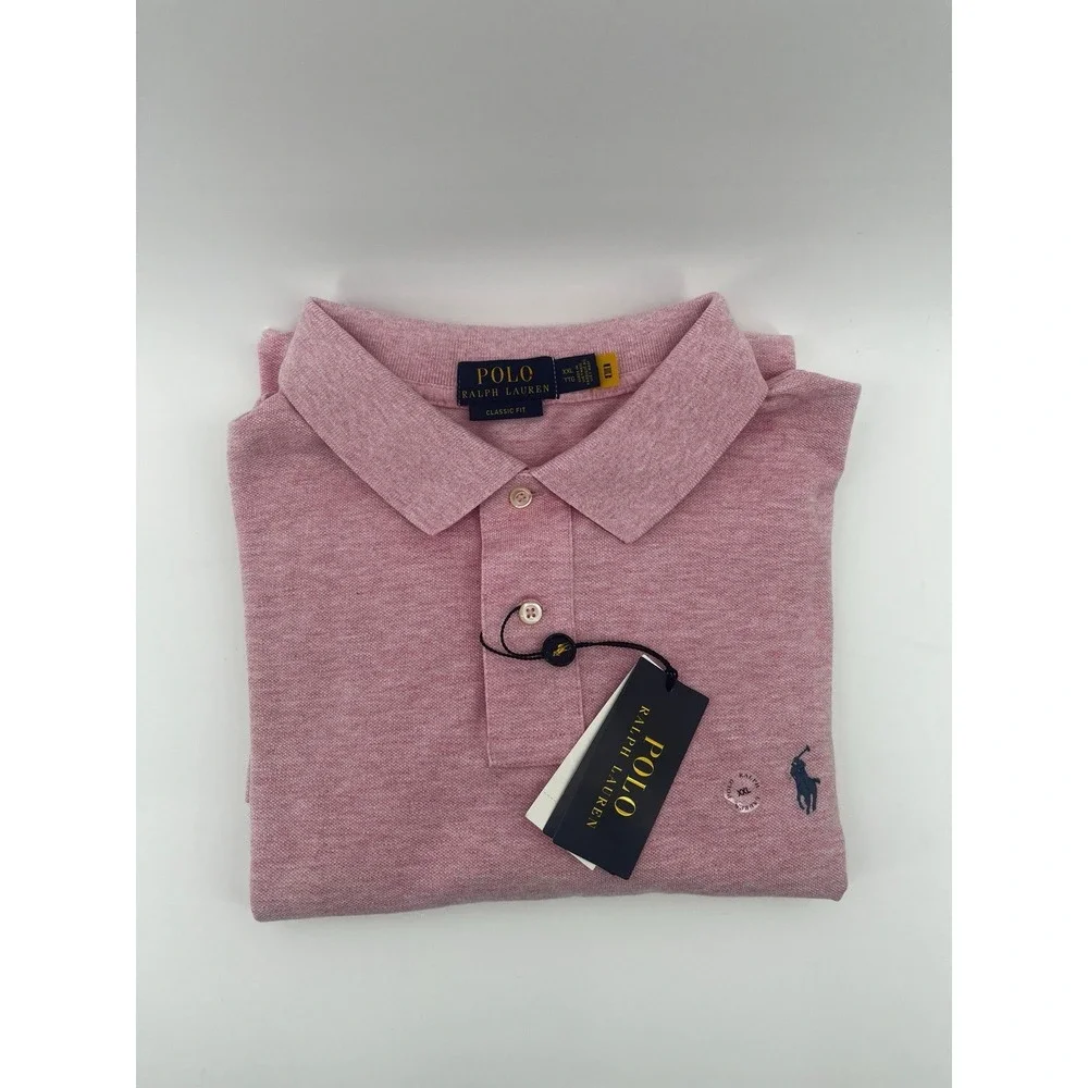 Polo Ralph Lauren Polo Mens XXL Polo Shirt Short Sleeve Pink 100% Cotton‎